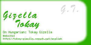 gizella tokay business card